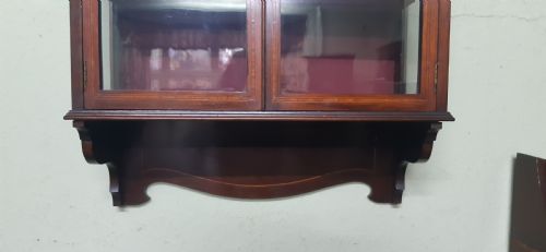 EDWARDIAN WALL HANGING DISPLAY CABINET - ADDITIONAL PHOTO 4