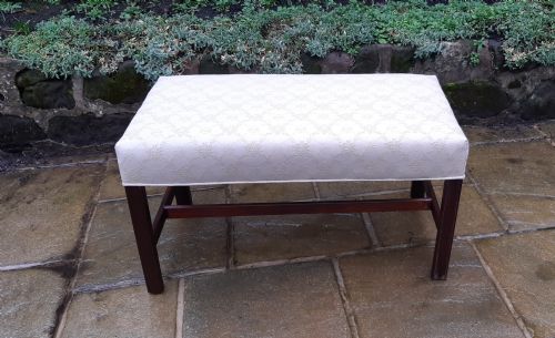 mahogany stool - CATEGORY: ANTIQUE STOOLS - DATED 19TH CENTURY