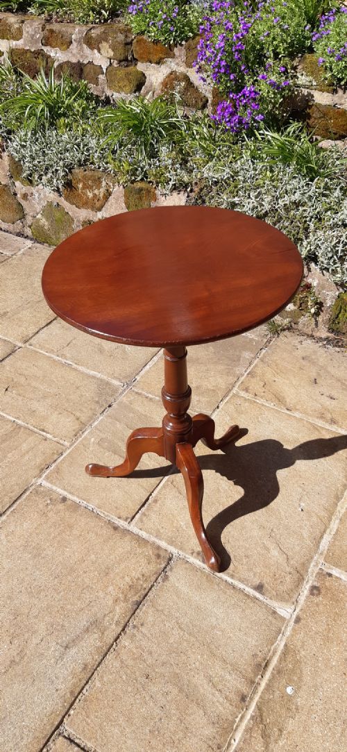 SUPER SMALL GEORGIAN MAHOGANY TRIPOD TABLE - ADDITIONAL PHOTO 5