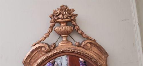 OVAL GILT MIRROR - ADDITIONAL PHOTO 2