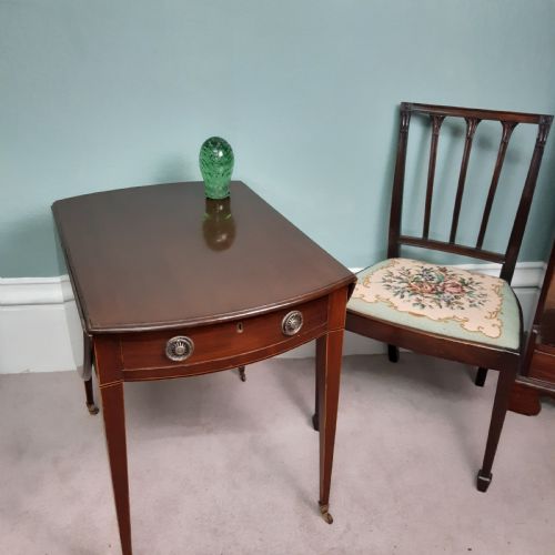 SUPER GEORGIAN 18TH C OVAL PEMBROKE TABLE - ADDITIONAL PHOTO 5
