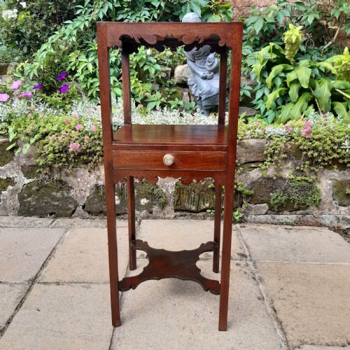 PRETTY MAHOGANY BEDSIDE TABLE - ADDITIONAL PHOTO 2