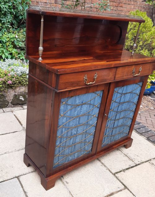 REGENCY ROSEWOOD CHIFFONIER SIDE CABINET - ADDITIONAL PHOTO 6