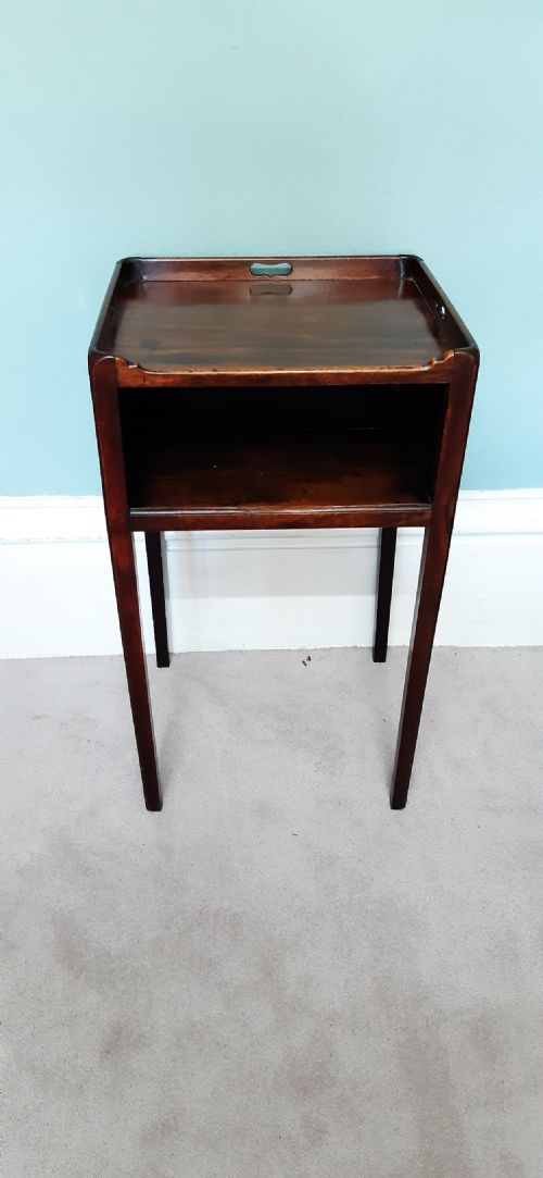 GEORGIAN MAHOGANY BEDSIDE TABLE - ADDITIONAL PHOTO 7