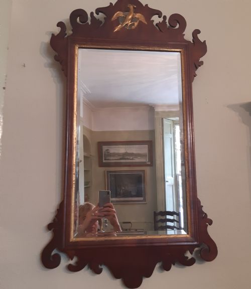 georgian fret or fretwork pier wall mirror - CATEGORY: ANTIQUE MIRRORS - DATED 18TH CENTURY