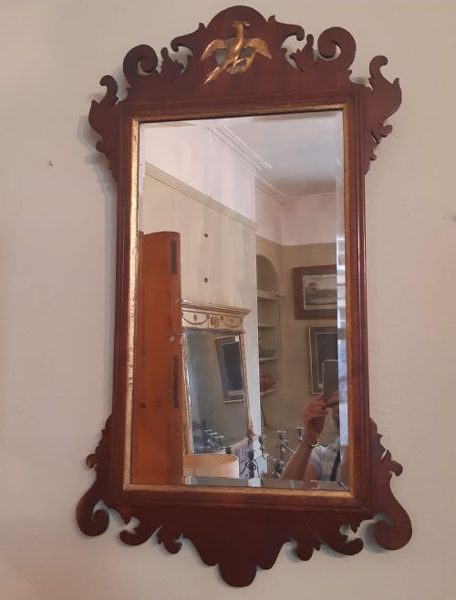 GEORGIAN FRET OR FRETWORK PIER WALL MIRROR - ADDITIONAL PHOTO 1
