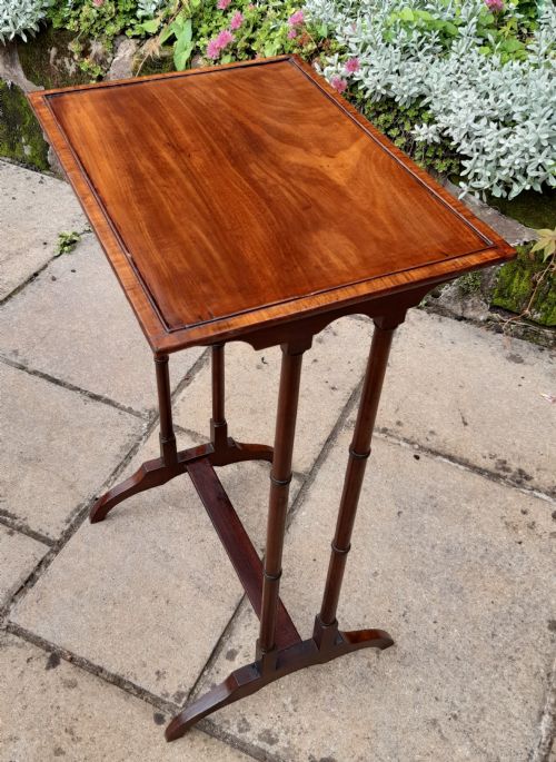ELEGANT REGENCY MAHOGANY WINE LAMP TABLE - ADDITIONAL PHOTO 1
