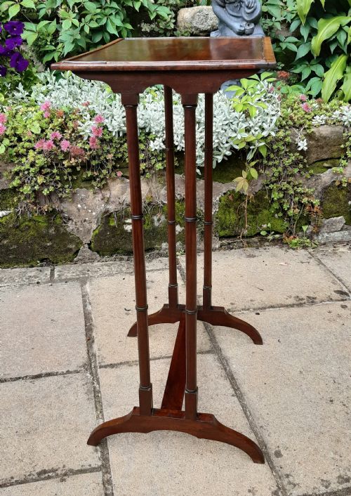 ELEGANT REGENCY MAHOGANY WINE LAMP TABLE - ADDITIONAL PHOTO 3