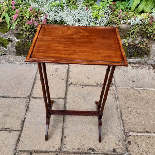 ELEGANT REGENCY MAHOGANY WINE LAMP TABLE - ADDITIONAL PHOTO 7