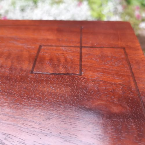 ELEGANT REGENCY MAHOGANY LAMP SIDE TABLE - ADDITIONAL PHOTO 12