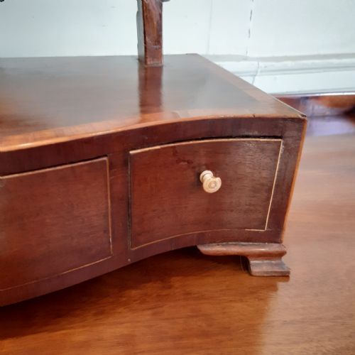 GEORGIAN MAHOGANY TOILET DRESSING TABLE MIRROR - ADDITIONAL PHOTO 3
