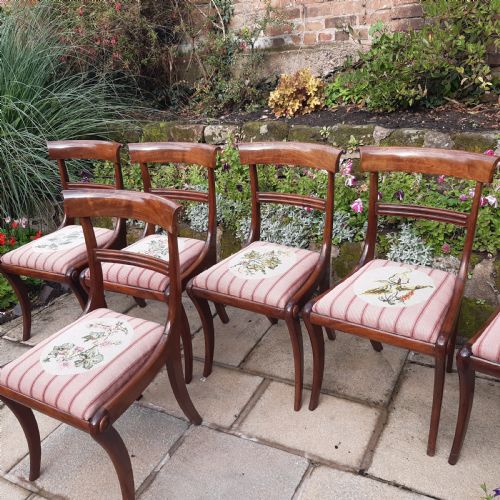 SET OF SIX LATE REGENCY MAHOGANY CHAIRS - ADDITIONAL PHOTO 5