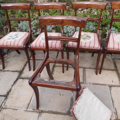 SET OF SIX LATE REGENCY MAHOGANY CHAIRS - ADDITIONAL PHOTO 7