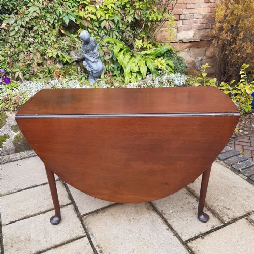 georgian mahogany drop leaf dining table - CATEGORY: ANTIQUE TABLES - DATED GEORGIAN
