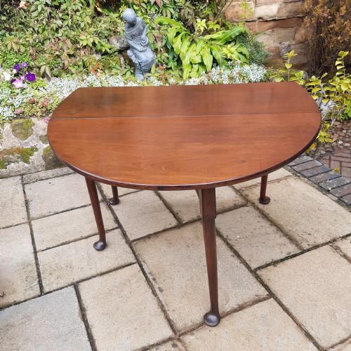 GEORGIAN MAHOGANY DROP LEAF DINING TABLE - ADDITIONAL PHOTO 2