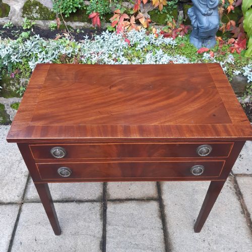 GEORGIAN MAHOGANY SIDE TABLE LOWBOY - ADDITIONAL PHOTO 2