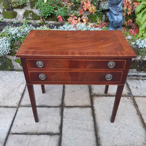 GEORGIAN MAHOGANY SIDE TABLE LOWBOY - ADDITIONAL PHOTO 3
