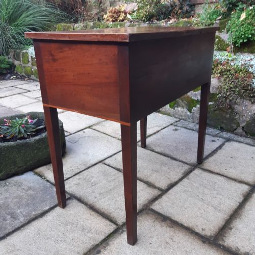 GEORGIAN MAHOGANY SIDE TABLE LOWBOY - ADDITIONAL PHOTO 5