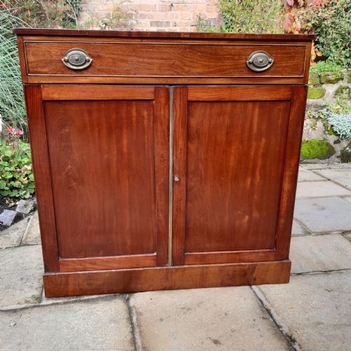GEORGIAN MAHOGANY SIDE CABINET CHIFFONIER - ADDITIONAL PHOTO 1