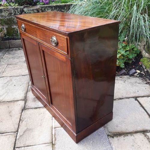 GEORGIAN MAHOGANY SIDE CABINET CHIFFONIER - ADDITIONAL PHOTO 6
