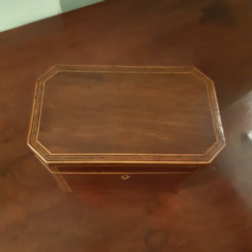PARTRIDGE WOOD TEA CADDY - ADDITIONAL PHOTO 6