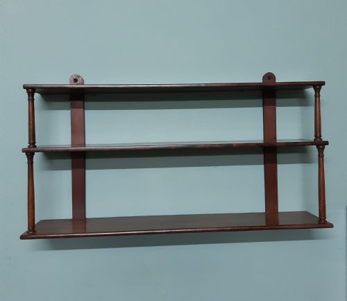 mahogany wall shelves - CATEGORY: ANTIQUE FURNITURE - DATED 19TH CENTURY