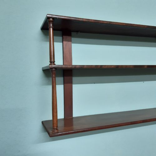 MAHOGANY WALL SHELVES - ADDITIONAL PHOTO 4