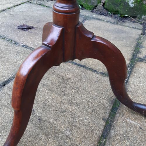 GEORGIAN MAHOGANY OVAL WINE LAMP TABLE - ADDITIONAL PHOTO 2