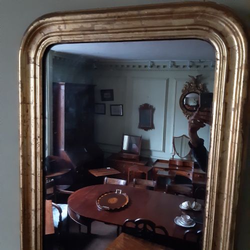19TH CENTURY GILT OR GILTWOOD WALL MIRROR OVERMANTLE - ADDITIONAL PHOTO 3