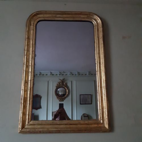 19TH CENTURY GILT OR GILTWOOD WALL MIRROR OVERMANTLE - ADDITIONAL PHOTO 4