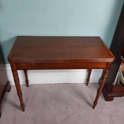 REGENCY MAHOGANY CARD TABLE - ADDITIONAL PHOTO 5