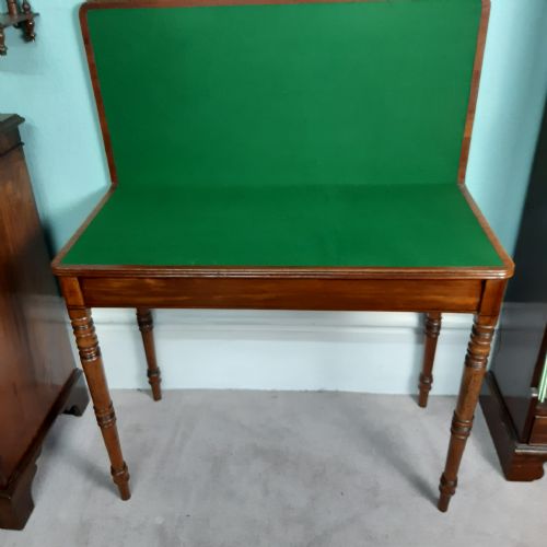REGENCY MAHOGANY CARD TABLE - ADDITIONAL PHOTO 12