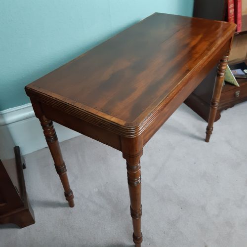 REGENCY MAHOGANY CARD TABLE - ADDITIONAL PHOTO 13