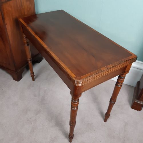 REGENCY MAHOGANY CARD TABLE - ADDITIONAL PHOTO 14