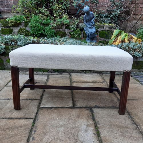 mahogany stool - CATEGORY: ANTIQUE STOOLS - DATED 19TH CENTURY