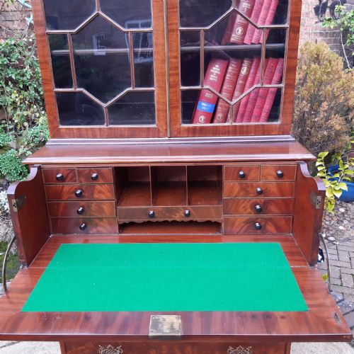GEORGIAN SECRETAIRE BOOKCASE - ADDITIONAL PHOTO 5