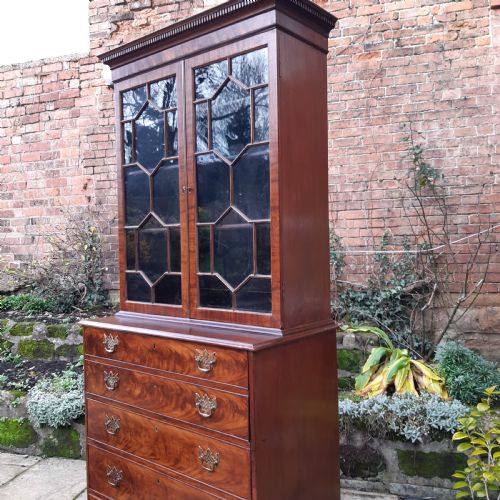 GEORGIAN SECRETAIRE BOOKCASE - ADDITIONAL PHOTO 8