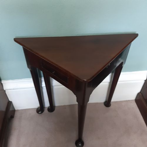 A RARE SMALL GEORGIAN ENVELOPE TABLE - ADDITIONAL PHOTO 8