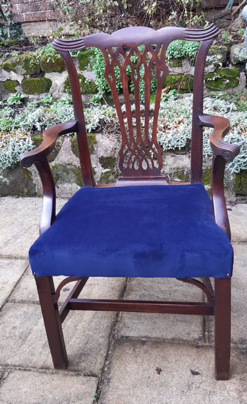18th century chippendale period armchair - CATEGORY: ANTIQUE CHAIRS - DATED GEORGIAN