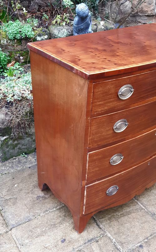 BOW FRONT CHEST OF DRAWERS - ADDITIONAL PHOTO 2