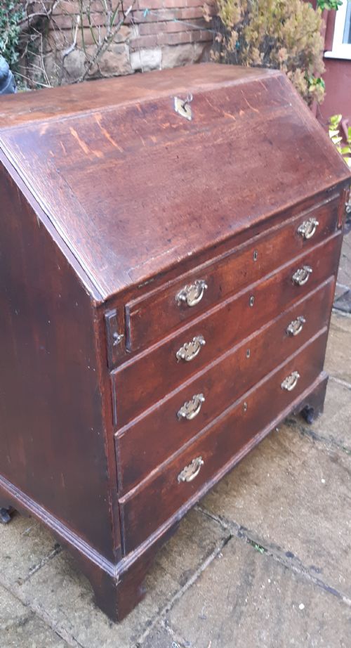GEORGIAN OAK BUREAU - ADDITIONAL PHOTO 2