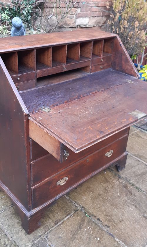 GEORGIAN OAK BUREAU - ADDITIONAL PHOTO 8