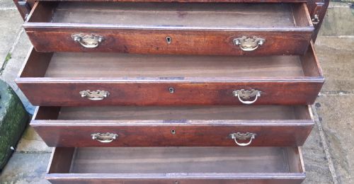GEORGIAN OAK BUREAU - ADDITIONAL PHOTO 10