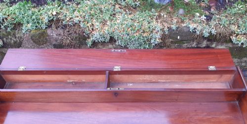 PRETTY MAHOGANY GEORGIAN SIDE CABINET - ADDITIONAL PHOTO 2