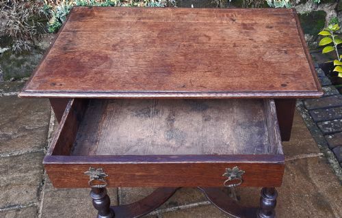 OAK SIDE TABLE 18TH CENTURY - ADDITIONAL PHOTO 1