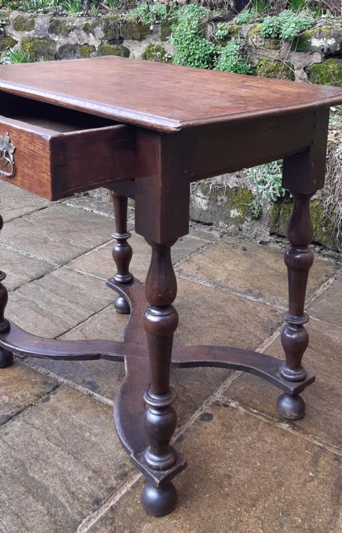 OAK SIDE TABLE 18TH CENTURY - ADDITIONAL PHOTO 3