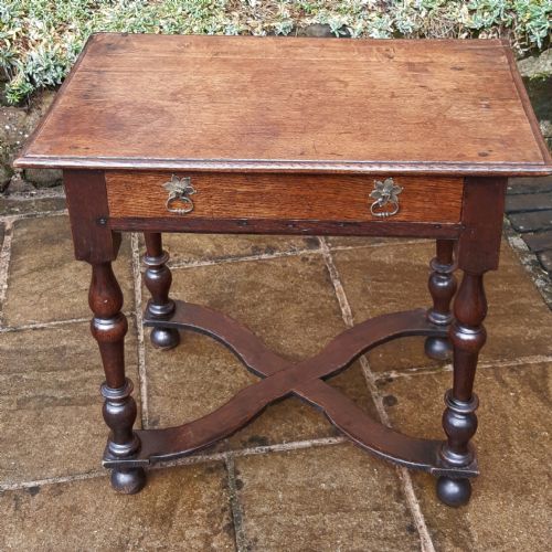 OAK SIDE TABLE 18TH CENTURY - ADDITIONAL PHOTO 4