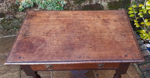 OAK SIDE TABLE 18TH CENTURY - ADDITIONAL PHOTO 5