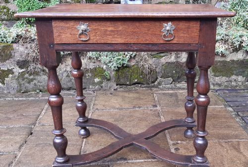 OAK SIDE TABLE 18TH CENTURY - ADDITIONAL PHOTO 7