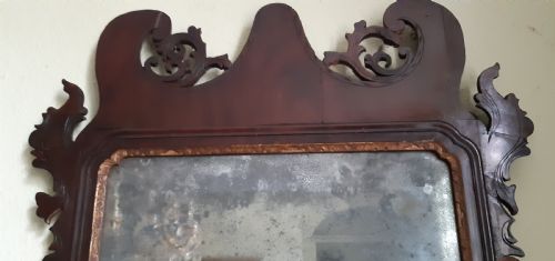 18TH CENTURY MAHOGANY FRET OR FRETWORK MIRROR - ADDITIONAL PHOTO 3